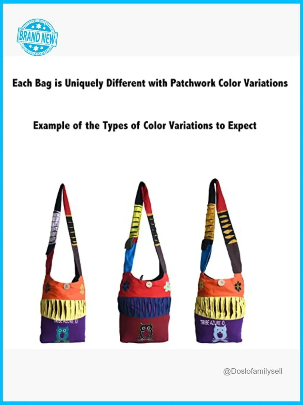 Hobo Crossbody Bag with Handmade Patchwork Lightweight Roomy Spacious Shoulder